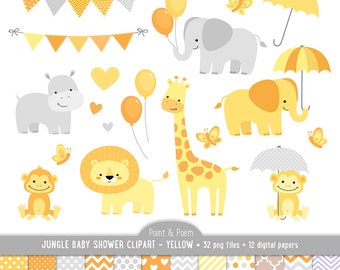 Items Similar To Jungle Clip Art Digital Papers Baby Shower Purple Items Similar To Jungle Clip Art Digital Papers Baby Shower Purple