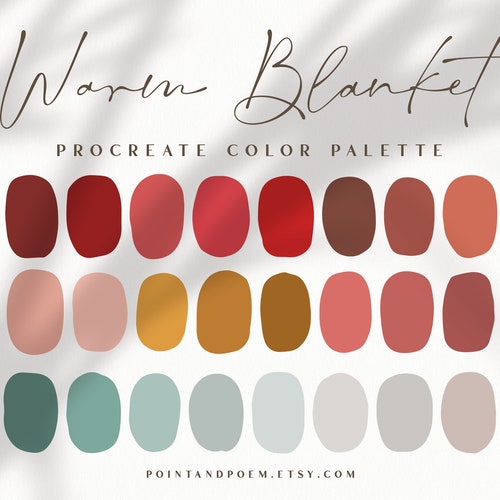 Procreate Palette Color Swatches Fall Bouquet Autumn - Etsy