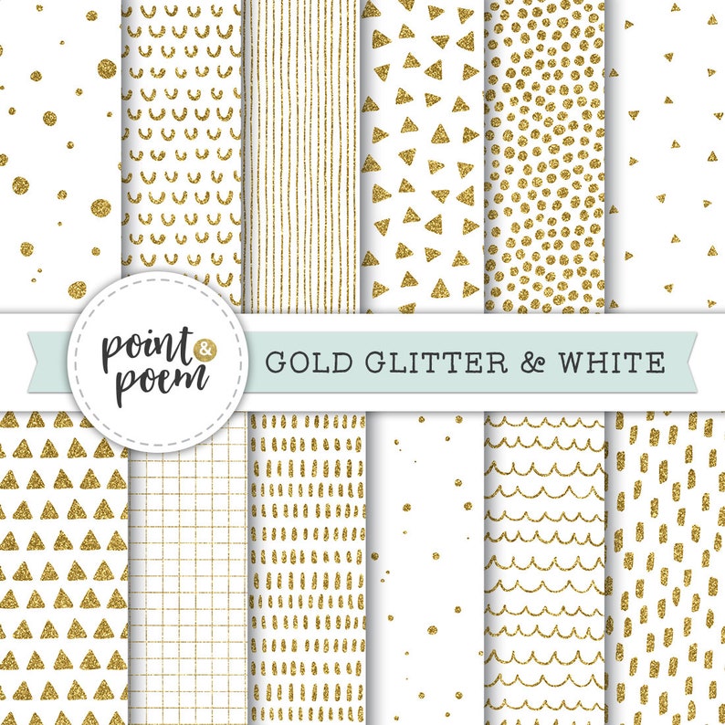 Gold Glitter Digital Paper Gold Patterns Background - Etsy Canada