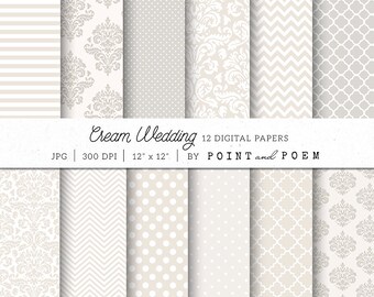 Cute Neutral Damask Digital Paper. Muted Colors Digital Paper - Etsy