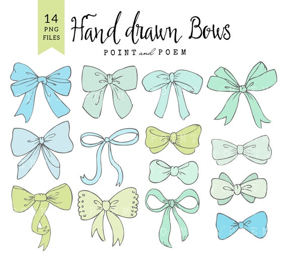 Download Bow clip crt bow clipart baby boy ribbon graphic | Etsy