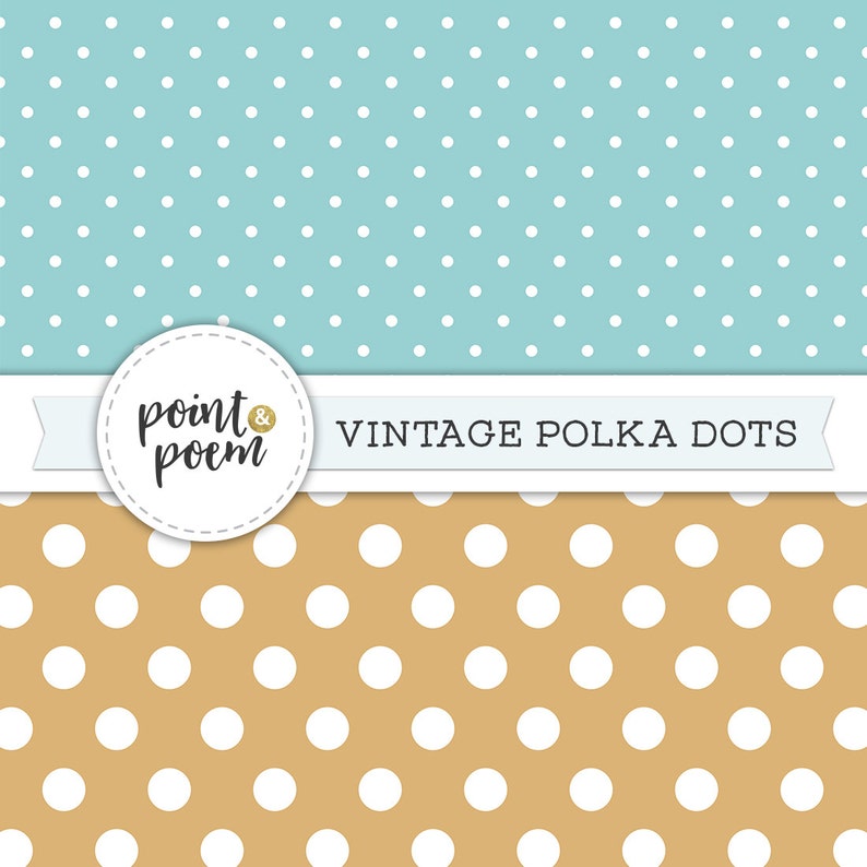 Download Polka Dots Digital Paper Vintage Backgrounds Retro Neutral ...