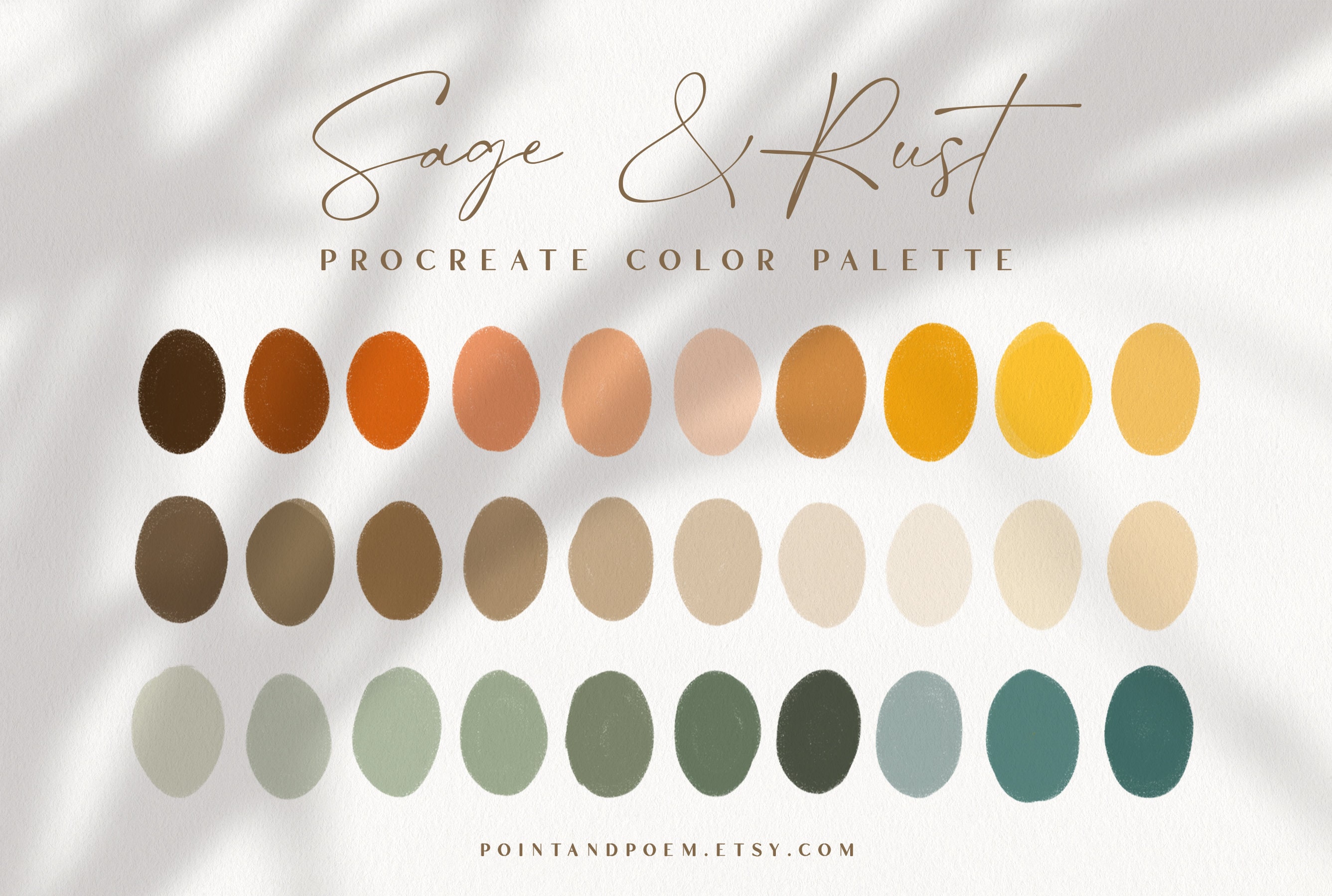 Light Neutrals Color Palette Swatch Card, Zazzle