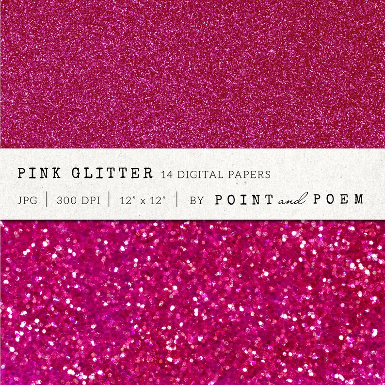 Download Pink Glitter paper digital paper Hot Pink Glitter Texture ...