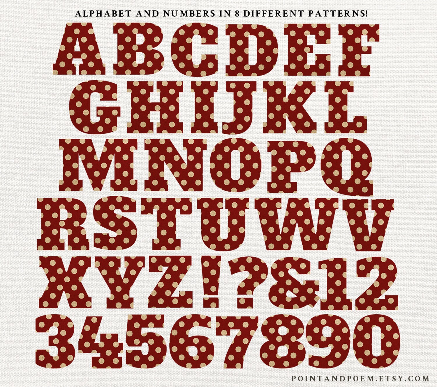 Alphabet Clip Art Christmas Letters clipartDigital alphabet | Etsy