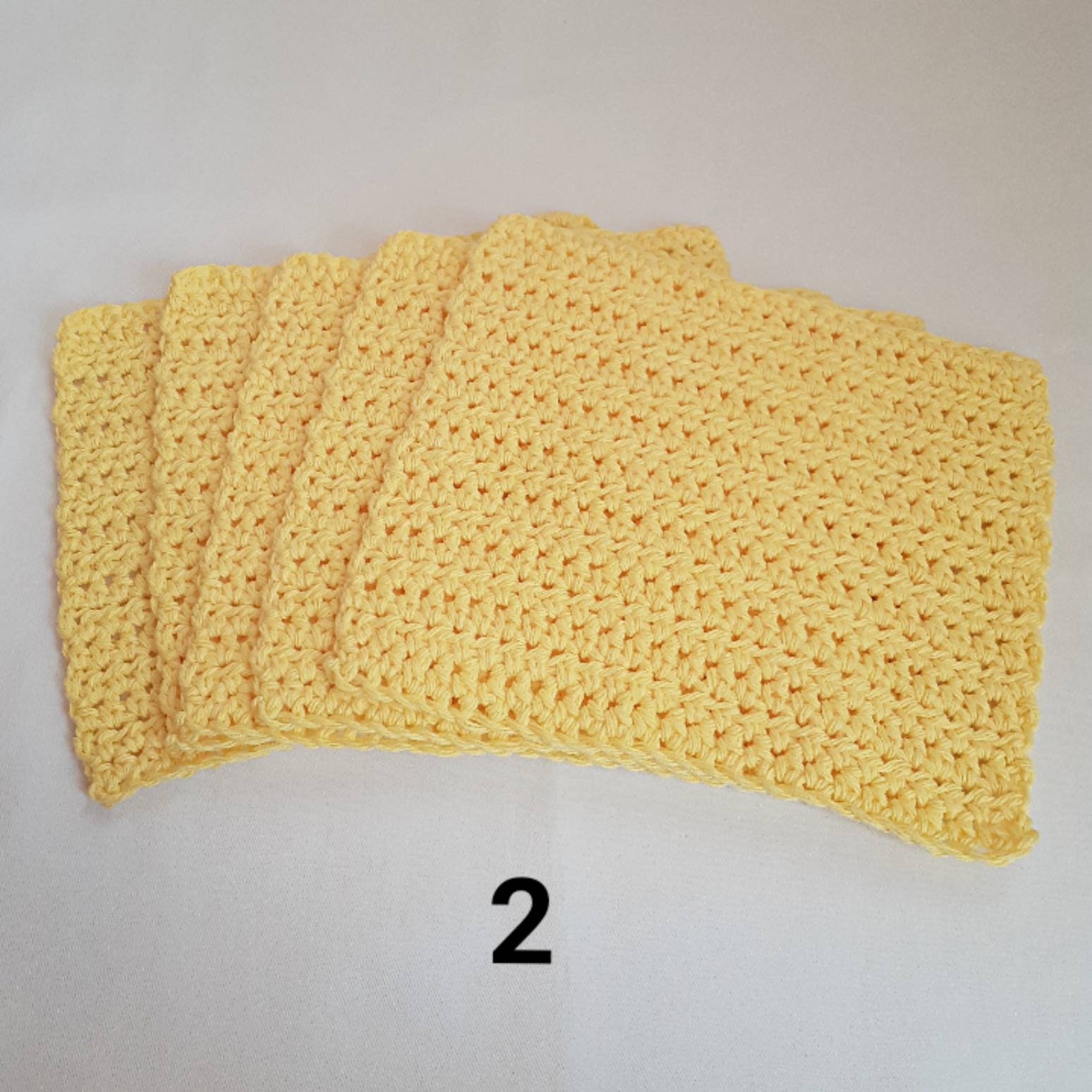 Set of 5 Crochet Dish Cloths Etsy