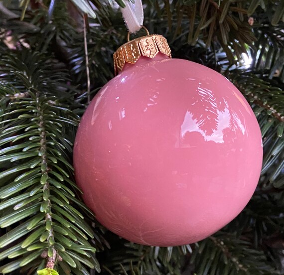 Herz in rosa und gold, Christbaumkugel Baumschmuck