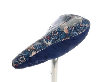 Housse de selle de vélo imperméable à imprimé William Morris