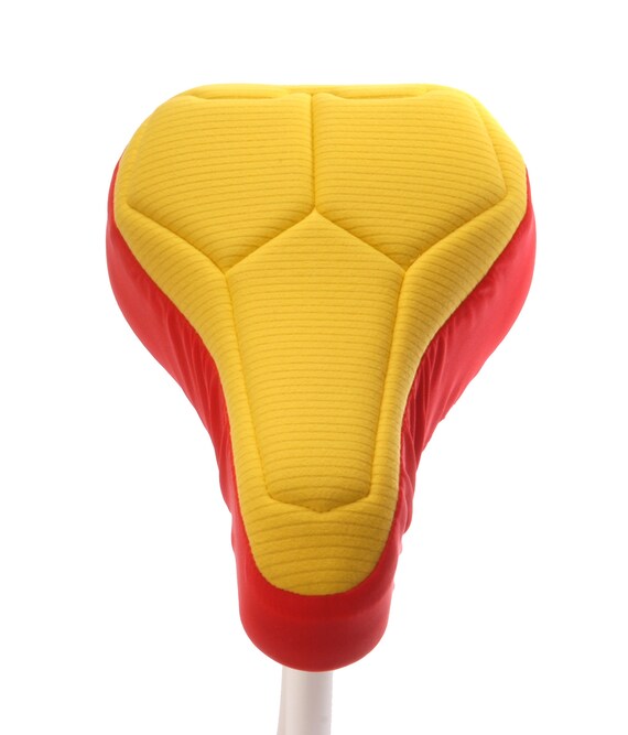 Kids Red Padded Bike Seat Cover From Eco Friendly Textiles. High Tech Foam for Maximum Support Comfort and a Water Resistant Base Etsy UK