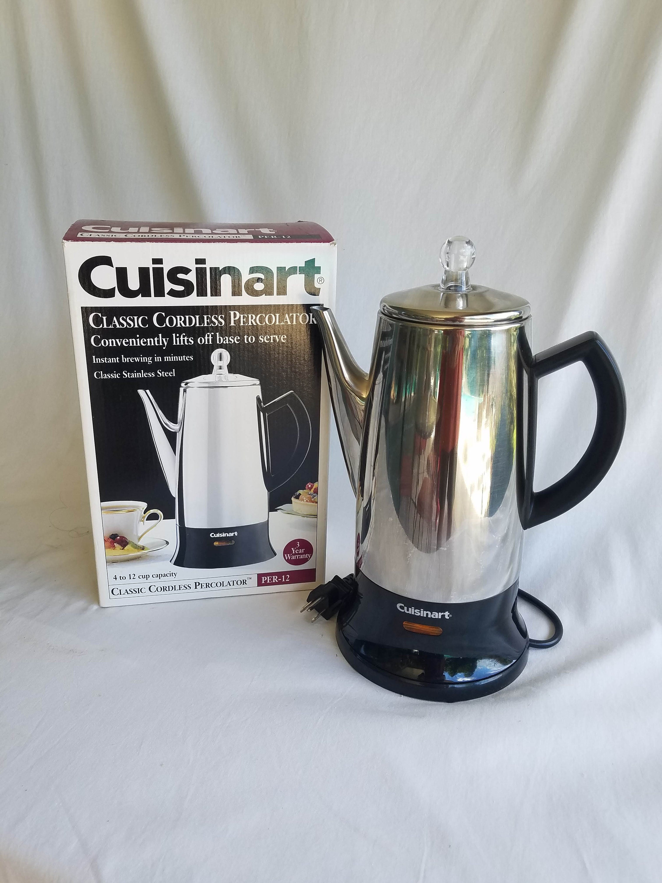 Cuisinart Stainless Steel 12 Cup Electric Coffee Percolator 