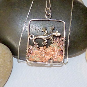 Sterling Silver Gecko Pendant 20&quot; Chain Necklace Silver 925 Lizard, Silver  Necklace 925 Modern Jewelry, 925 Jewelry, Lizard Jewelry 925