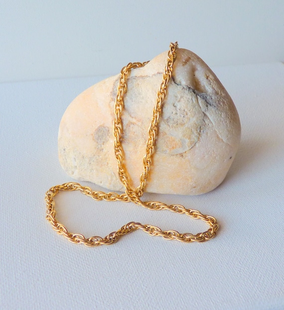 Thick gold rope outlet chain costume jewelry