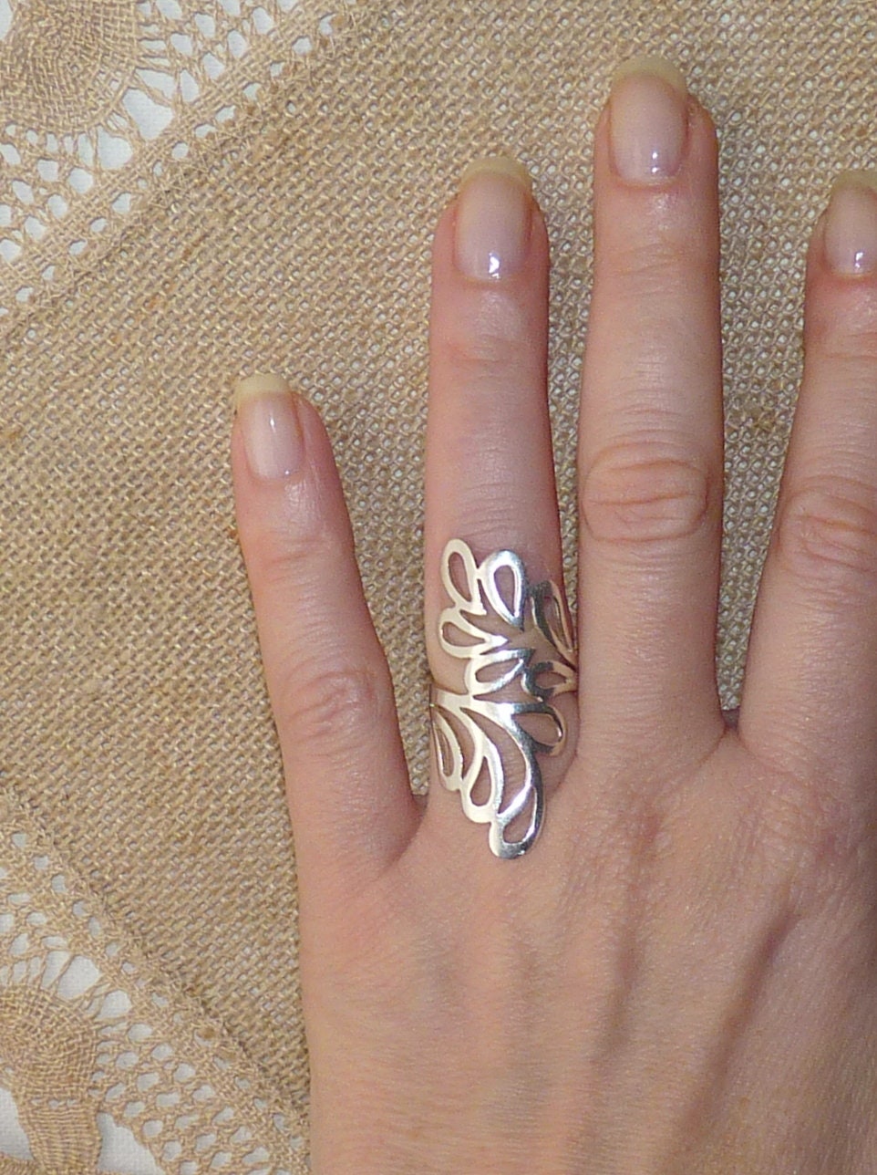 Open Work Modernist Sterling Silver Ring, Size 5 1/4 Abstract Ring ...