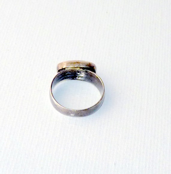 Primitive Sterling Silver Amethyst Ring Size 5.5 … - image 7
