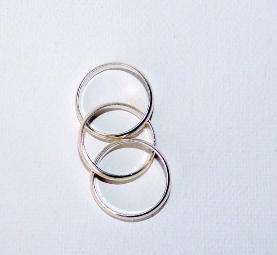 Sterling Silver Puzzle Ring Size 5 Interlocked Se… - image 5