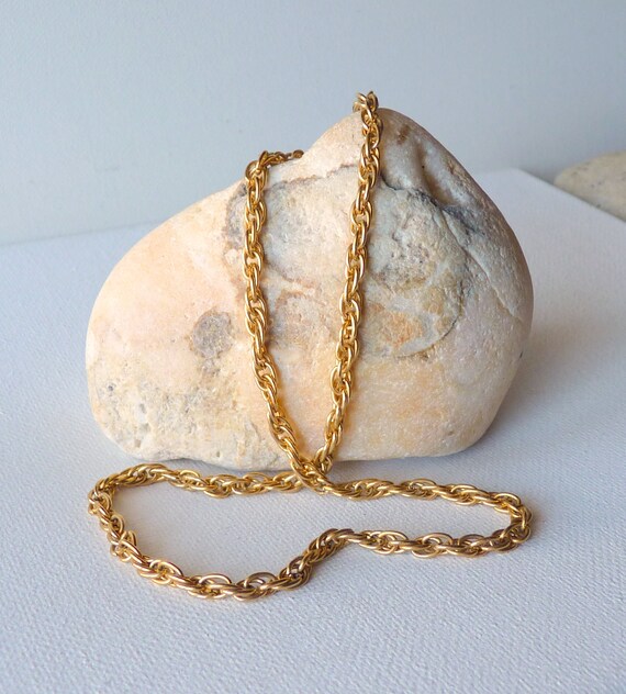 Thick gold rope hotsell chain costume jewelry
