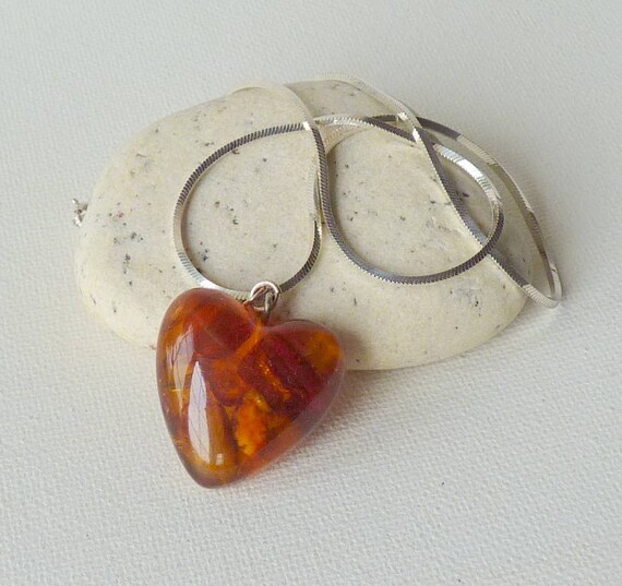 Amber Sterling Silver Theatrical Mask Pendant Necklace Chain 18