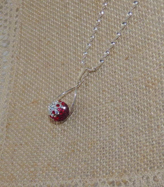 Sterling Silver Disco Ball 16" Necklace Delicate … - image 4
