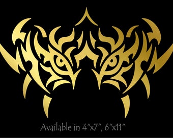 Tiger Eyes Decal Sexy Tribal Big Cat Contour Cut Vinyl Sticker