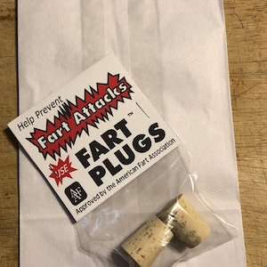 Fart Plugs Funny Gag Gifts Christmas Stocking Stuffers White Elephant Party Joke with Prescription Bag