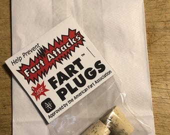 Fart Plugs Funny Gag Gifts Christmas Stocking Stuffers White Elephant Party Joke with Prescription Bag