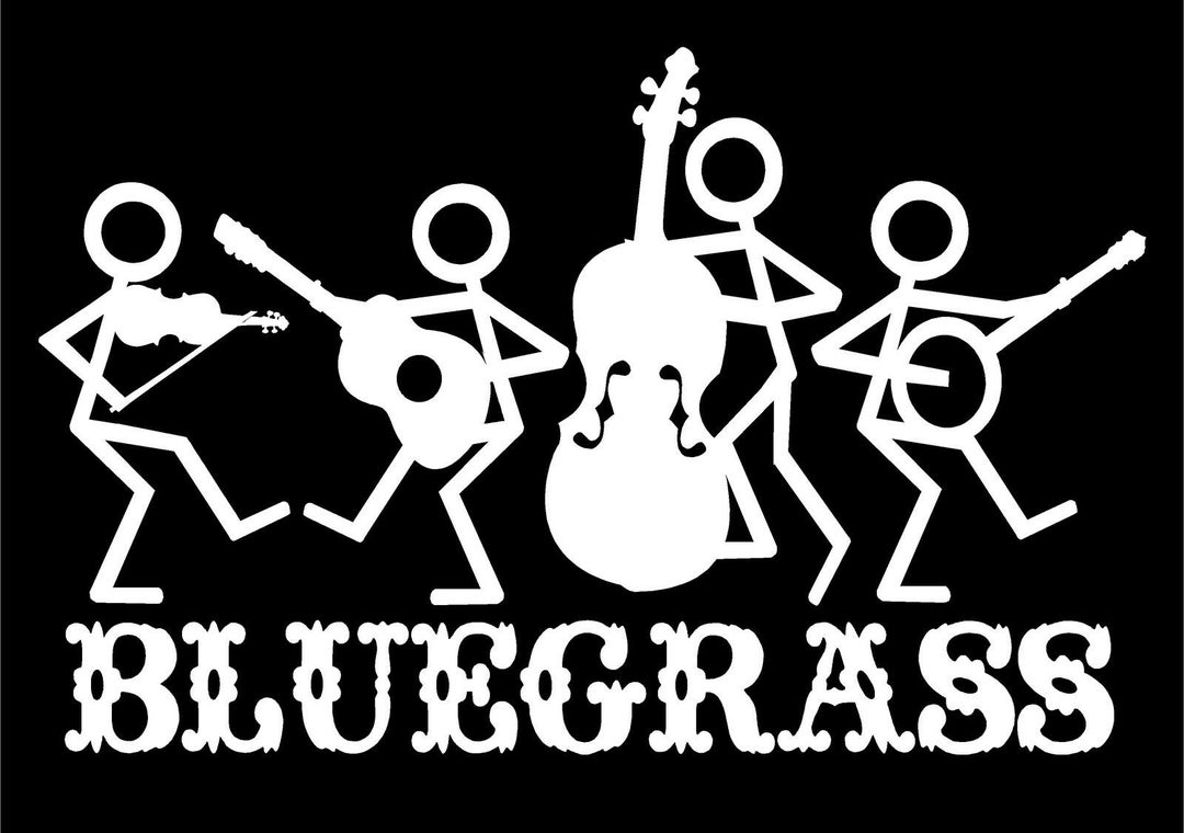 Bluegrass Stick Family Band Decal: Country Music Vinyl Sticker - Etsy