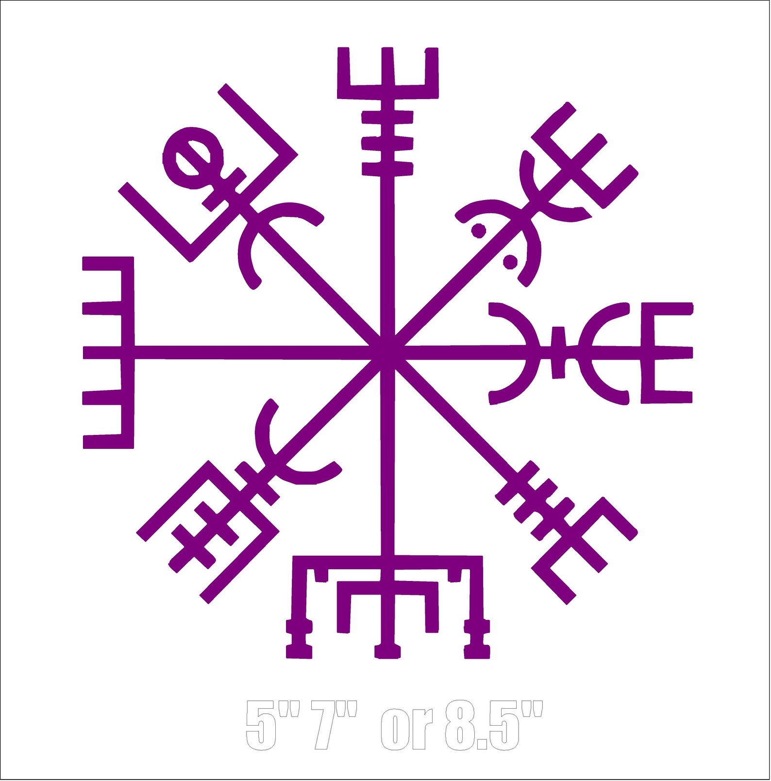 Norse Compass Decal Car Window Laptop Vinyl Nordic Viking Etsy