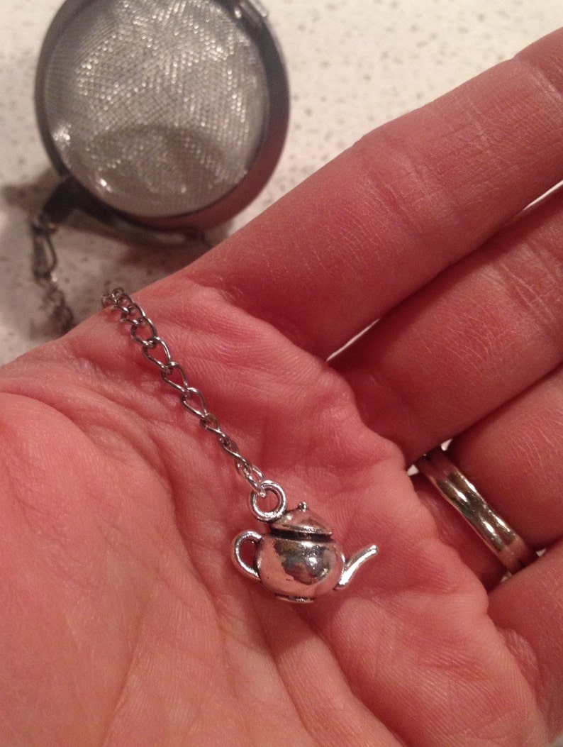 Teapot Charm Mesh Ball Tea Infuser Loose Leaf Tea Infuser Etsy