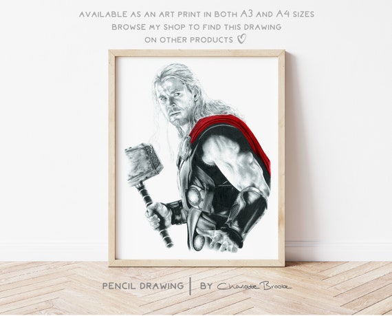 Update more than 194 avengers thor drawing super hot