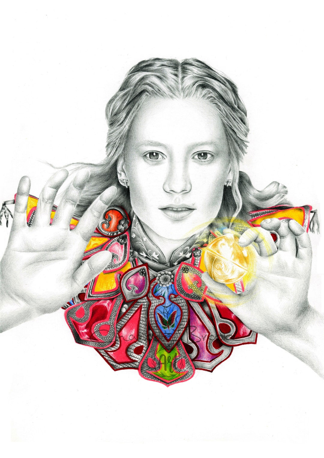 Alice: Alice in Wonderland Pencil Portrait Drawing Print - Etsy