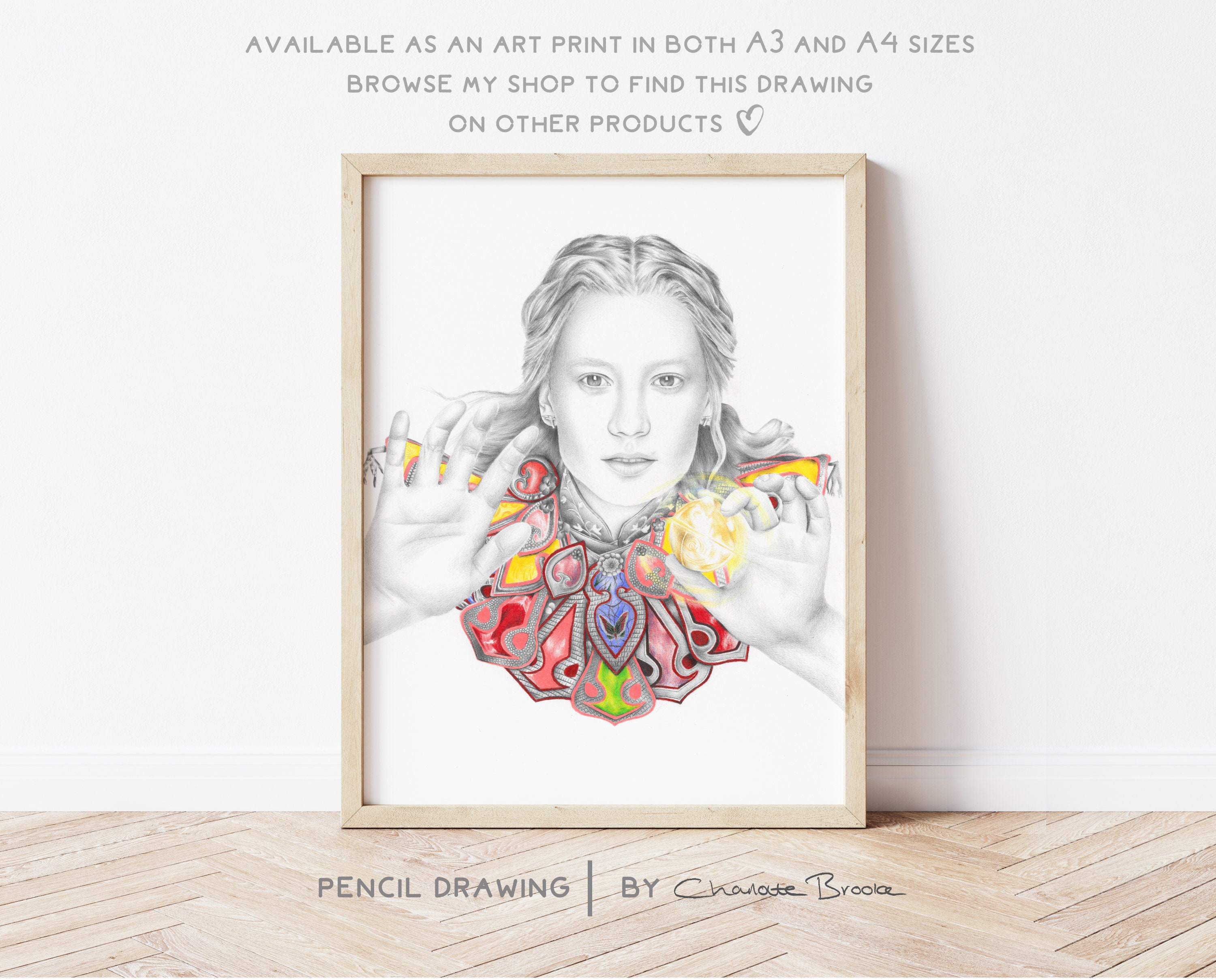 Alice: Alice in Wonderland Pencil Portrait Drawing Print - Etsy