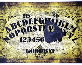 Olde Worlde Ouija Board Set Complete with Sun, Moon & Stars Planchette