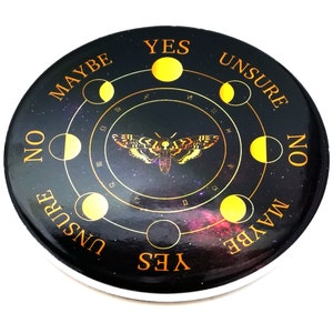 Moth & Moon Phase Pendulum Board with Nights Sky Background