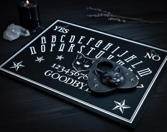 Juego completo de tablero Ouija de Oráculo Místico con planchette de sol, luna y estrellas - México Juego completo de tablero Ouija de Oráculo Místico con planchette de sol, luna y estrellas - México
