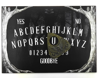 Eerie Owl Ouija Board Set Complete with Owl Planchette