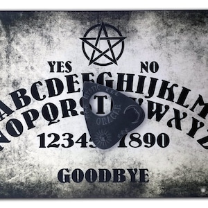 Pentagram Ouija Board Set Complete with Sun, Moon & Stars Planchette
