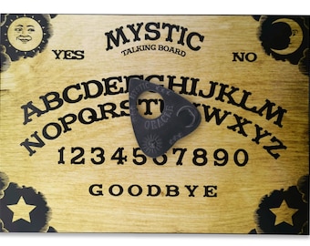 Mystic Oracle Ouija Board Set Complete with Sun, Moon & Stars Planchette