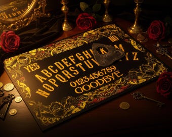 Grim Reaper Ouija Board Complete with Mystic Oracle Planchette