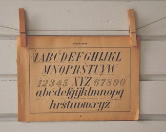 1949 Vintage Font Illustration