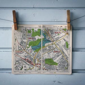 1950s Vintage Neasden Map