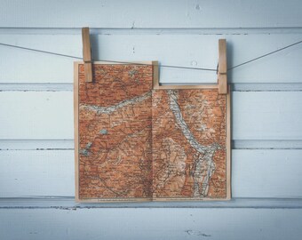 1903 Vintage South Sarntal Alps Map