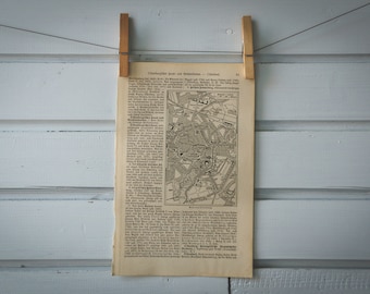 1907 Vintage Oldenburg Map