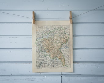 1907 Vintage Map of Posen