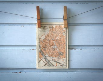 1906 Vintage Béziers Map