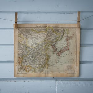 1887 Vintage Map of China