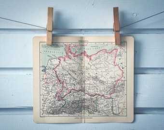 1890 Vintage Map of Germany in Classical Antiquity