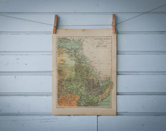 1937 Vintage Northeast Africa Map