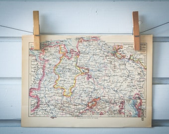 1931 Vintage Map of the Hannover - Oldenburg Region