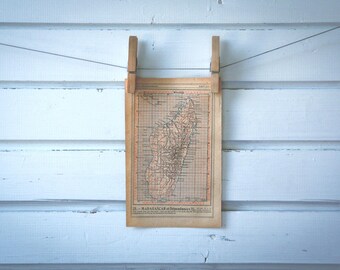 Rare find* 1921 Vintage Madagascar Map