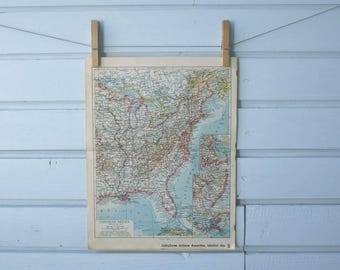 1938 Vintage Eastern USA Map